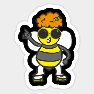 Bumblebee for fat Funny gift bee love for animals Sticker